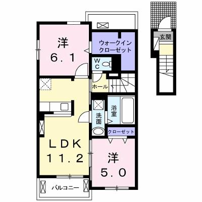カーサ八万　Ⅱ 202【管理NO：1-023213301-02020】 ★家具家電は申し込み後に搬入しますの外観画像