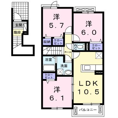 ナイトＢ 202【管理NO：1-022841502-02020】 ★家具家電は申し込み後に搬入します★の外観画像