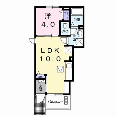 フローラコート・Ｎ 101【管理NO：1-022409401-01010】 ★家具家電は申し込み後に搬入します★の外観画像