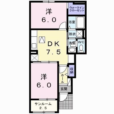 シェルブルー　Ａ 102【管理NO：1-021671701-01020】 ★家具家電は申し込み後に搬入しますの外観画像