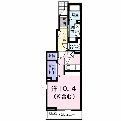アルバ　カーサⅠ 103【管理NO：1-020653601-01030】 ★家具家電は申し込み後に搬入しますの外観画像