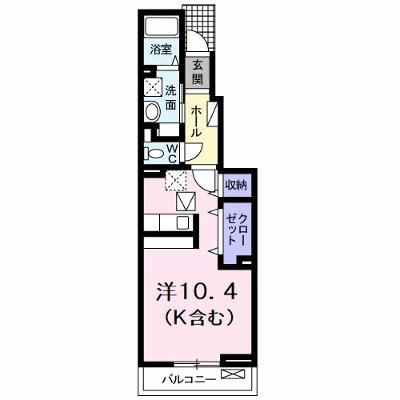 アルバ　カーサⅠ 102【管理NO：1-020653601-01020】 ★家具家電は申し込み後に搬入しますの外観画像