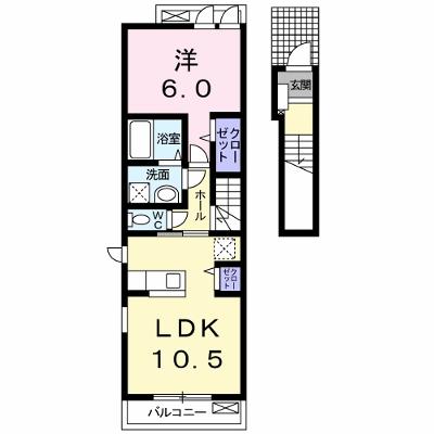 フィール　グラッドＢ 203【管理NO：1-019063502-02030】 ★家具家電は申し込み後に搬入しますの外観画像