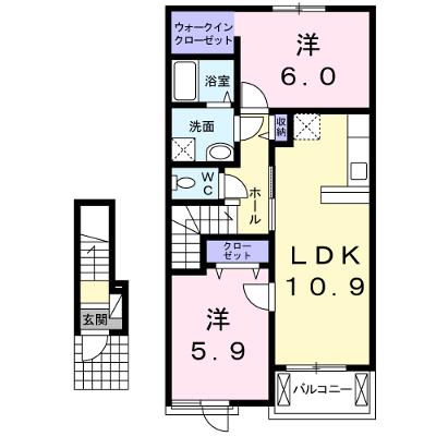 グリーンシトラス 202【管理NO：1-018889101-02020】 ★家具家電は申し込み後に搬入しますの外観画像