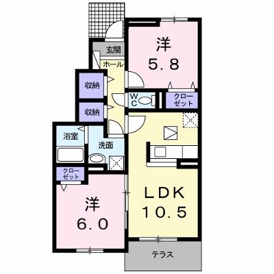 カーサ・セレーノＢ 102【管理NO：1-018181302-01020】 ★家具家電は申し込み後に搬入します 2026年08月上旬入居可能の外観画像