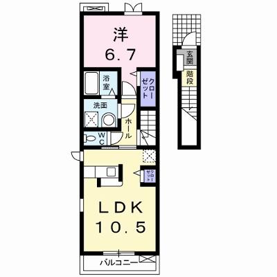 プリマヴェーラ’１２ 206【管理NO：1-017817601-02050】 ★家具家電は申し込み後に搬入しますの外観画像