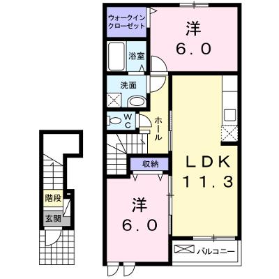 チェリーコート 202【管理NO：1-017378201-02020】 ★家具家電は申し込み後に搬入しますの外観画像