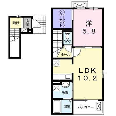 オリーブＡ 201【管理NO：1-017277901-02010】 ★家具家電は申し込み後に搬入します 2026年07月中旬入居可能の外観画像