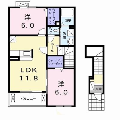 メゾンオーシャンＡ 202【管理NO：1-014444501-02020】の外観画像