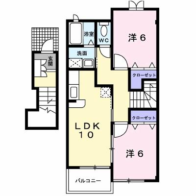 メゾン　ドゥ　ボヌ－ルＢ 202【管理NO：1-013308502-02020】 ★家具家電は申し込み後に搬入しますの外観画像