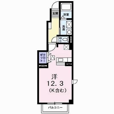キャプリコートＣ 101【管理NO：1-012441301-01010】 ★家具家電は申し込み後に搬入します★の外観画像