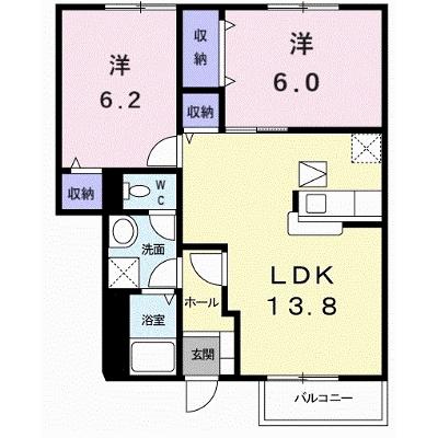 サンシェ－ルＢ 102【管理NO：1-009499501-01020】 ★家具家電は申し込み後に搬入しますの外観画像