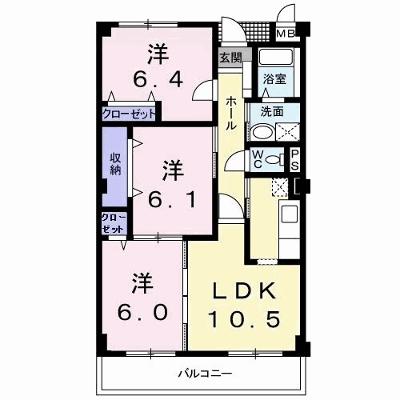 グランポ－ト 202【管理NO：1-009434701-02020】 ★家具家電は申し込み後に搬入します★ ★2026年11月中旬入居可能★の外観画像