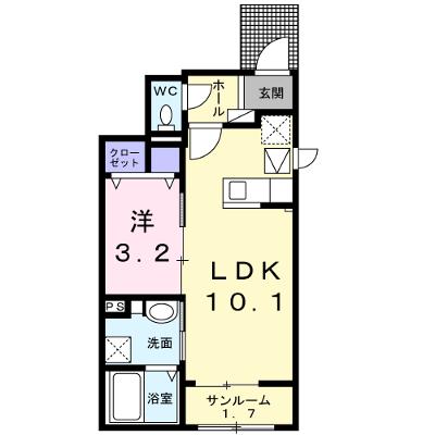 アリストコート 101【管理NO：1-027850701-01010】 ★家具家電は申し込み後に搬入しますの外観画像