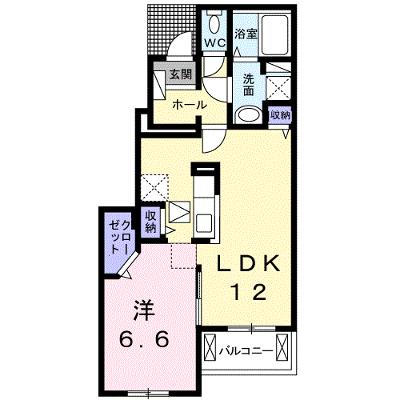 クラール元山Ｅ 103【管理NO：1-021453401-01030】 ★家具家電は申し込み後に搬入します★の外観画像