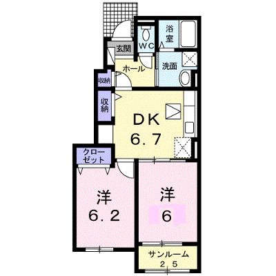 フィオーレ・Ｇ　Ⅰ 102【管理NO：1-021237401-01020】 ★家具家電は申し込み後に搬入します 2026年08月下旬入居可能の外観画像