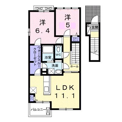 レンリⅡ 203【管理NO：1-020544902-02030】 ★家具家電は申し込み後に搬入します 2026年07月下旬入居可能の外観画像