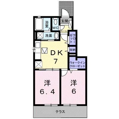 ルラーシュⅡ 103【管理NO：1-019313002-01030】 ★家具家電は申し込み後に搬入します★の外観画像