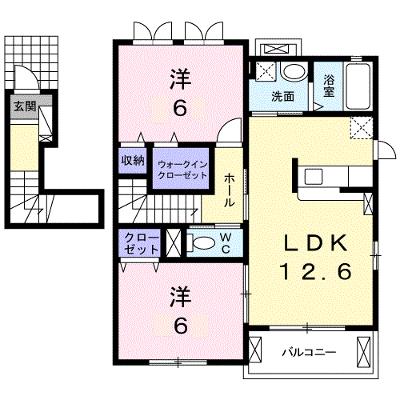 フレスクーラＡ 201【管理NO：1-018387701-02010】 ★家具家電は申し込み後に搬入しますの外観画像