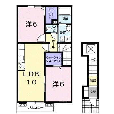 グローヴ・ガーデンⅡ 202【管理NO：1-015651902-02020】 ★家具家電は申し込み後に搬入しますの外観画像