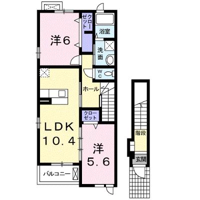 グランディール・２１　Ａ 201【管理NO：1-015283401-02010】 ★家具家電は申し込み後に搬入しますの外観画像