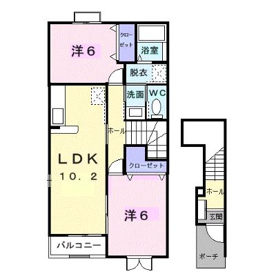 ヌーヴォー三木Ａ 201【管理NO：1-014178001-02010】 ★家具家電は申し込み後に搬入しますの外観画像
