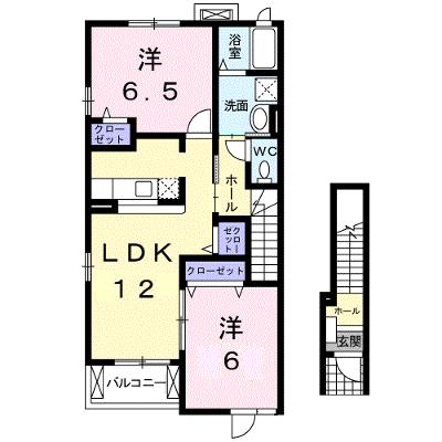 グランデ　カーサＥ 201【管理NO：1-013909705-02010】 ★家具家電は申し込み後に搬入しますの外観画像