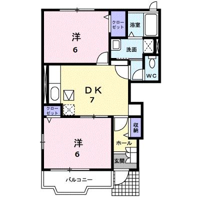 アルカンシエルＣ 101【管理NO：1-012917903-01010】 ★家具家電は申し込み後に搬入しますの外観画像
