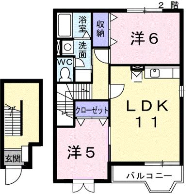 コンフォート恵　Ｂ 202【管理NO：1-011265602-02020】 ★家具家電は申し込み後に搬入しますの外観画像