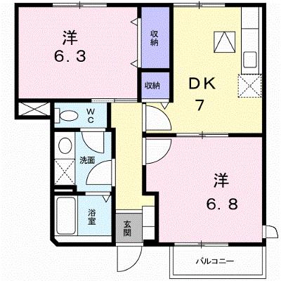 リヴァー・ウィルダーネスＢ 102【管理NO：1-010733101-01020】 ★家具家電は申し込み後に搬入しますの外観画像