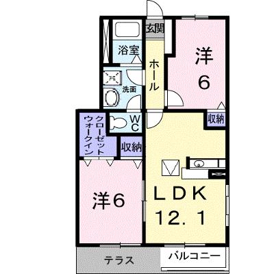 センチュリー２１　Ｉ 101【管理NO：1-010592802-01010】 ★家具家電は申し込み後に搬入しますの外観画像