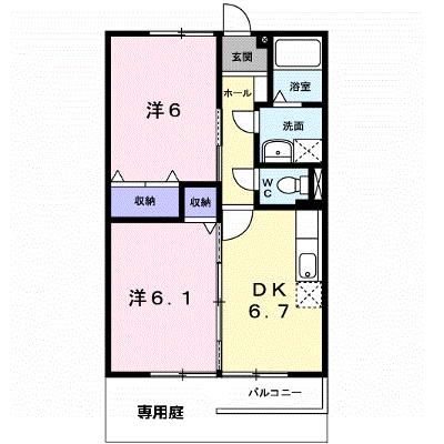 センチュリー２１　Ａ 102【管理NO：1-007073401-01020】 ★家具家電は申し込み後に搬入しますの外観画像
