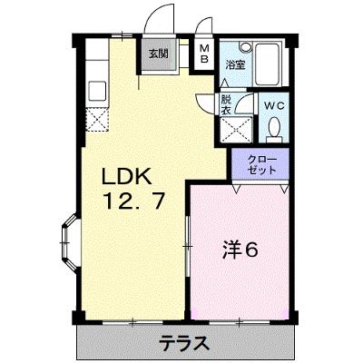エルディム木太Ⅱ 102【管理NO：1-001728101-01020】 ★家具家電は申し込み後に搬入しますの外観画像