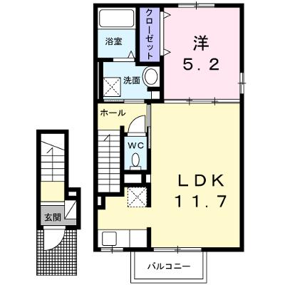 ウェルリッチ善通寺　Ⅲ 205【管理NO：1-027554701-02050】 ★家具家電は申し込み後に搬入します★の外観画像