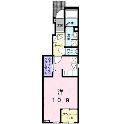 リュシータ　Ｂ 101【管理NO：1-027020502-01010】 ★家具家電は申し込み後に搬入しますの外観画像