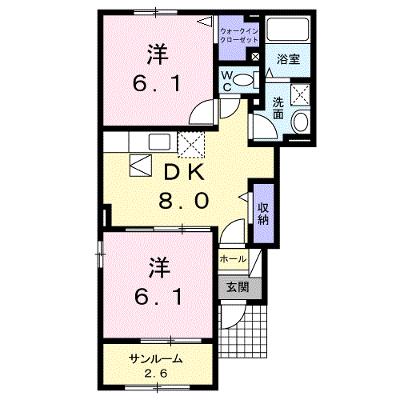 ルーベル宇多津東　Ⅰ 101【管理NO：1-024421301-01010】 ★家具家電は申し込み後に搬入しますの外観画像