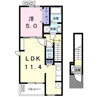 セレナーデＡ 201【管理NO：1-020060101-02010】 ★家具家電は申し込み後に搬入します★の外観画像