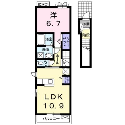 Ｋ－ＳＴＹＬＥ 204【管理NO：1-019196802-02040】 ★家具家電は申し込み後に搬入します★の外観画像