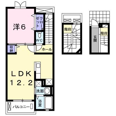 メゾン・パティオス　Ｂ 302【管理NO：1-017389302-03020】 ★家具家電は申し込み後に搬入しますの外観画像