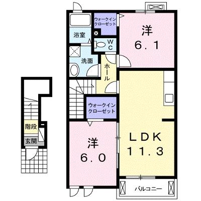ＦＡＩＲＹ・ＳＭＩＬＥ　Ｂ 202【管理NO：1-016118502-02020】 ★家具家電は申し込み後に搬入します★の外観画像