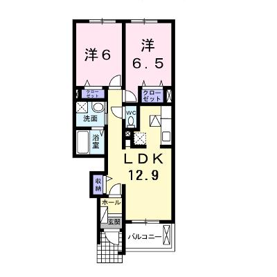 メゾン　ド　プロバンス　Ｃ 102【管理NO：1-015023803-01020】 ★家具家電は申し込み後に搬入しますの外観画像