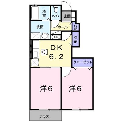 エスペランサＫ＆Ｒ　Ｋ 102【管理NO：1-014606101-01020】 ★家具家電は申し込み後に搬入しますの外観画像