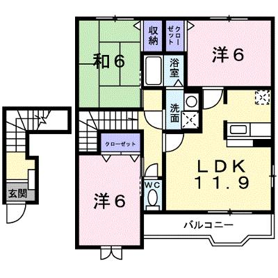 ベル・ソレイユＣ 202【管理NO：1-012954001-02020】 ★家具家電は申し込み後に搬入します★の外観画像
