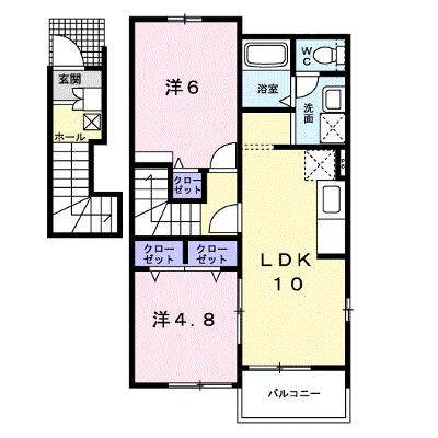 プラシード　Ｂ 201【管理NO：1-012856802-02010】 ★家具家電は申し込み後に搬入しますの外観画像