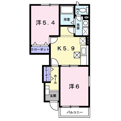 アヴニールＢ 103【管理NO：1-012472402-01030】 ★家具家電は申し込み後に搬入しますの外観画像