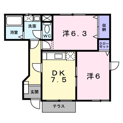 ヴィラ　エンゼルＣ 102【管理NO：1-012285802-01020】 ★家具家電は申し込み後に搬入します★の外観画像