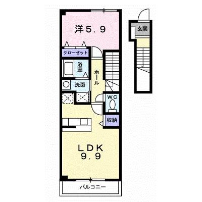 来夢１番館　Ａ 202【管理NO：1-011725701-02020】 ★家具家電は申し込み後に搬入します 2026年07月下旬入居可能の外観画像