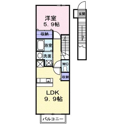 カサ・デル・ブリッサ 204【管理NO：1-011650901-02040】 ★家具家電は申し込み後に搬入しますの外観画像