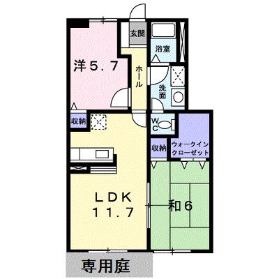 ヴェルテソレーユ　Ｂ 102【管理NO：1-011331202-01020】 ★家具家電は申し込み後に搬入しますの外観画像