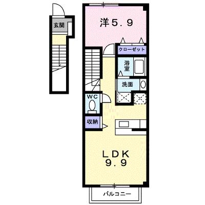 コーポフォレストⅡ　Ａ 201【管理NO：1-011014401-02010】 ★家具家電は申し込み後に搬入しますの外観画像